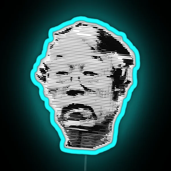 Satoshi Nakamoto Illustration RGB Neon Sign