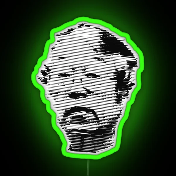Satoshi Nakamoto Illustration RGB Neon Sign