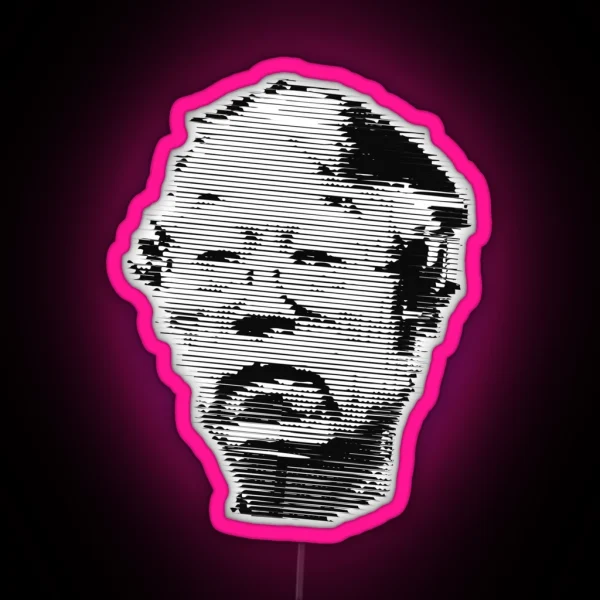 Satoshi Nakamoto Illustration RGB Neon Sign