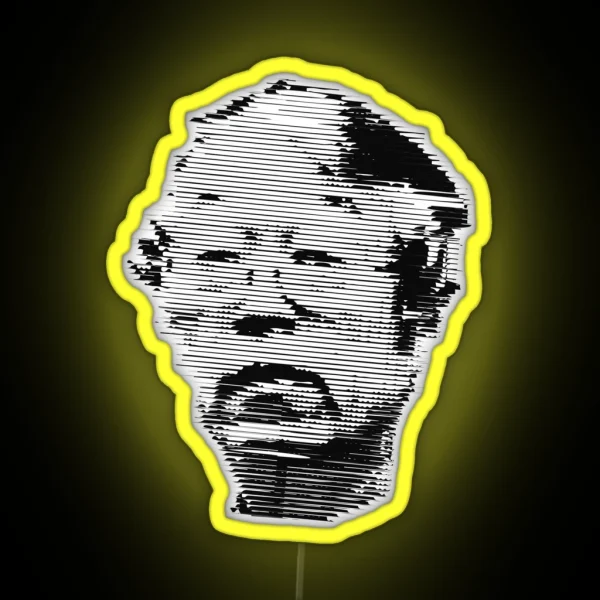 Satoshi Nakamoto Illustration RGB Neon Sign
