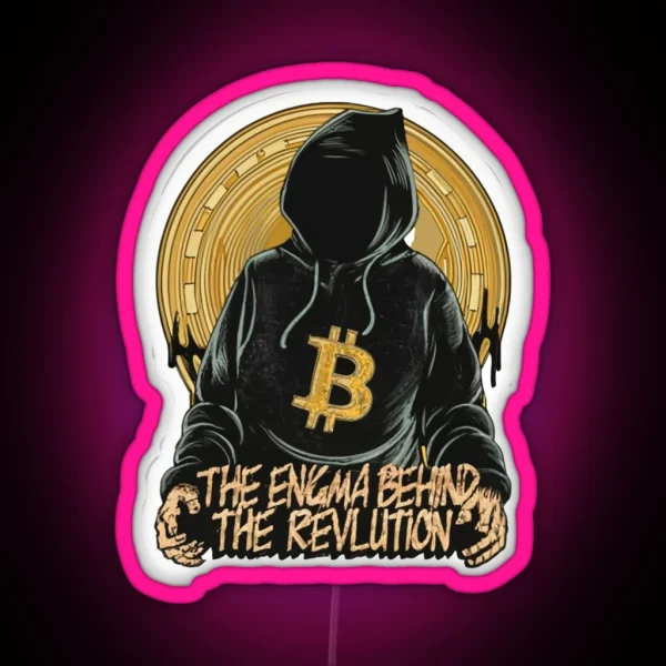 Satoshi Nakamoto Led Bitcoin Led Satoshi Crypto RGB Neon Sign