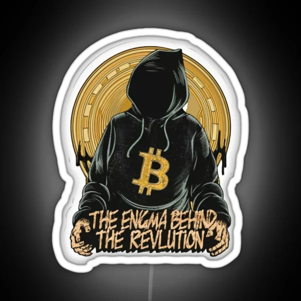 Satoshi Nakamoto Led Bitcoin Led Satoshi Crypto RGB Neon Sign