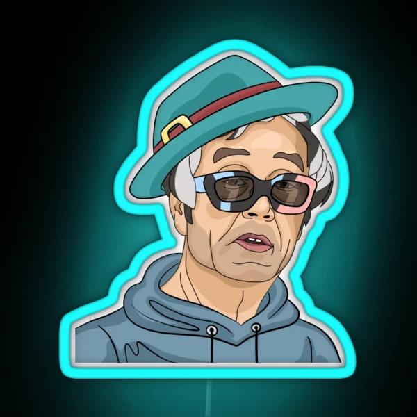 Satoshi Nakamoto On Style RGB Neon Sign