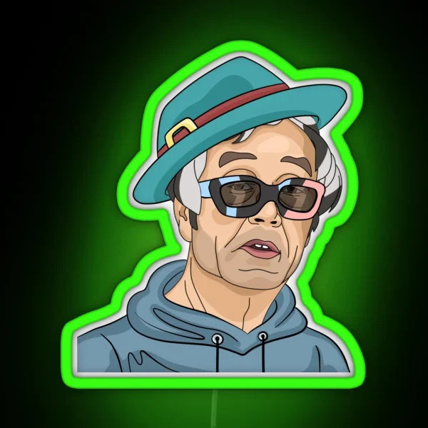 Satoshi Nakamoto On Style RGB Neon Sign