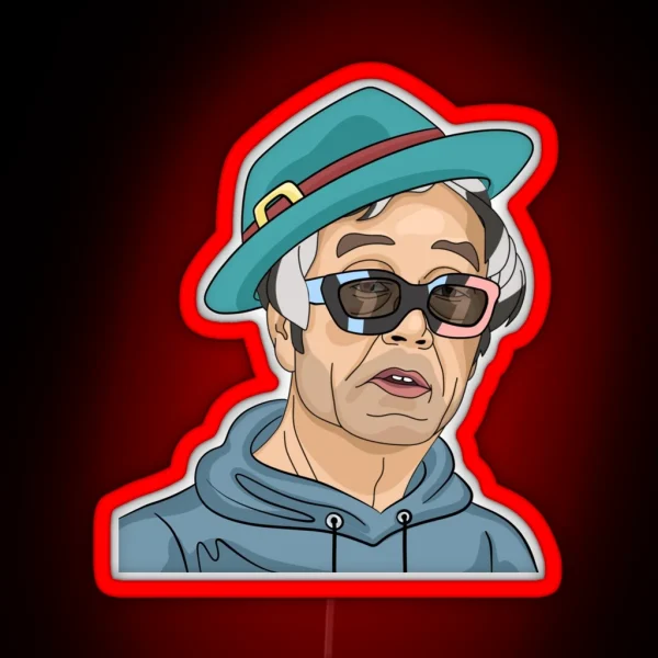Satoshi Nakamoto On Style RGB Neon Sign