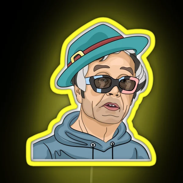 Satoshi Nakamoto On Style RGB Neon Sign