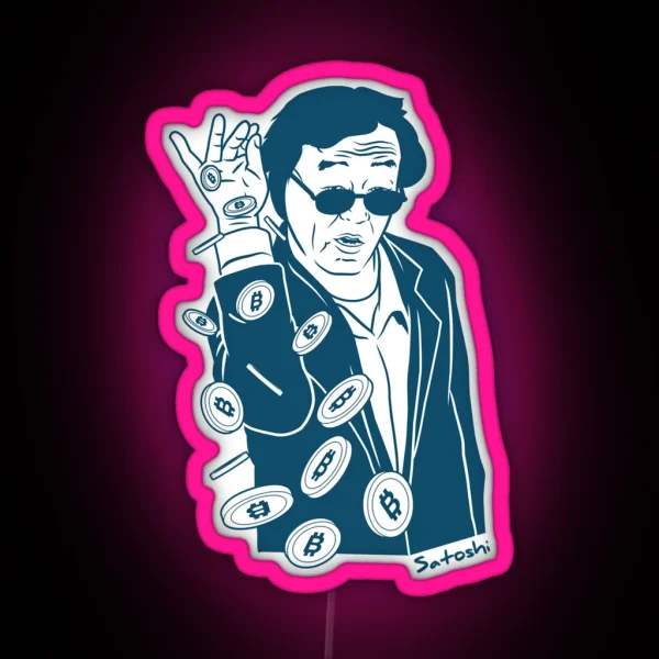 Satoshi Nakamoto RGB Neon Sign