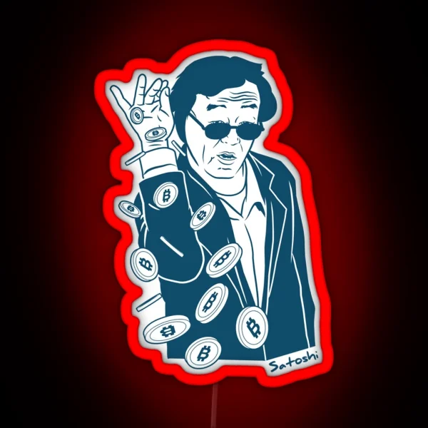 Satoshi Nakamoto RGB Neon Sign