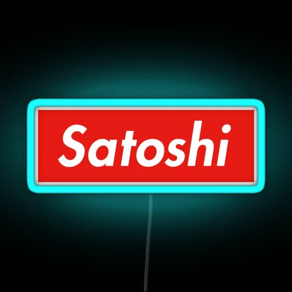 Satoshi Nakamoto RGB Neon Sign