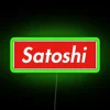 Satoshi Nakamoto LED Neon Sign Cryptocurrency Founder Retro Minimalist RGB Decoration