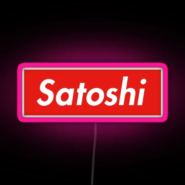 Satoshi Nakamoto RGB Neon Sign