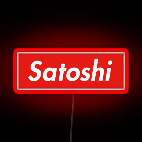 Satoshi Nakamoto RGB Neon Sign