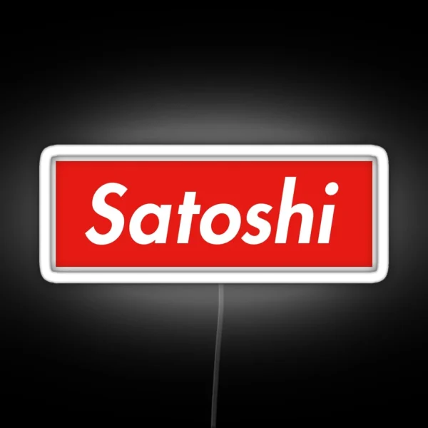 Satoshi Nakamoto RGB Neon Sign