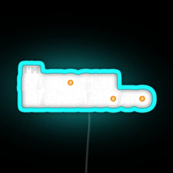 Satoshi Nakamoto RGB Neon Sign