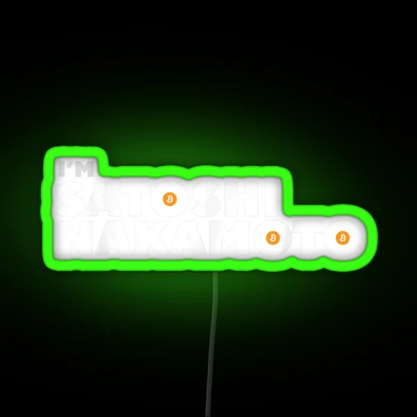 Satoshi Nakamoto RGB Neon Sign