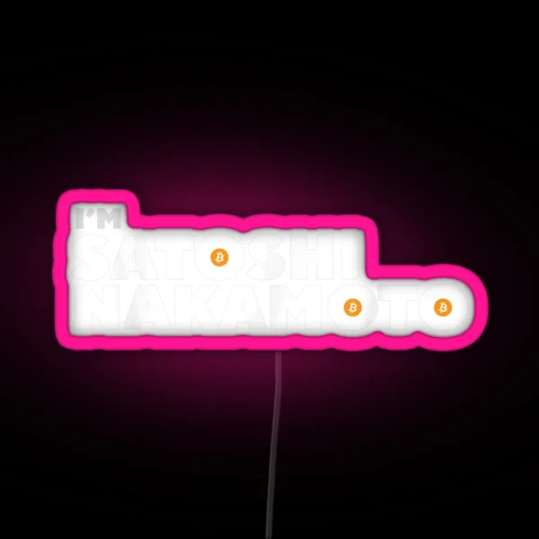 Satoshi Nakamoto RGB Neon Sign