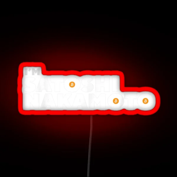 Satoshi Nakamoto RGB Neon Sign