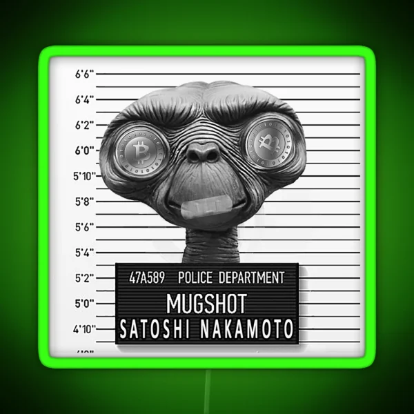 Satoshi Nakamoto RGB Neon Sign