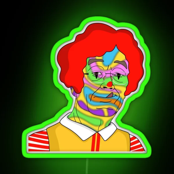 Satoshi Nakamoto Trip Of Mcdonald S RGB Neon Sign
