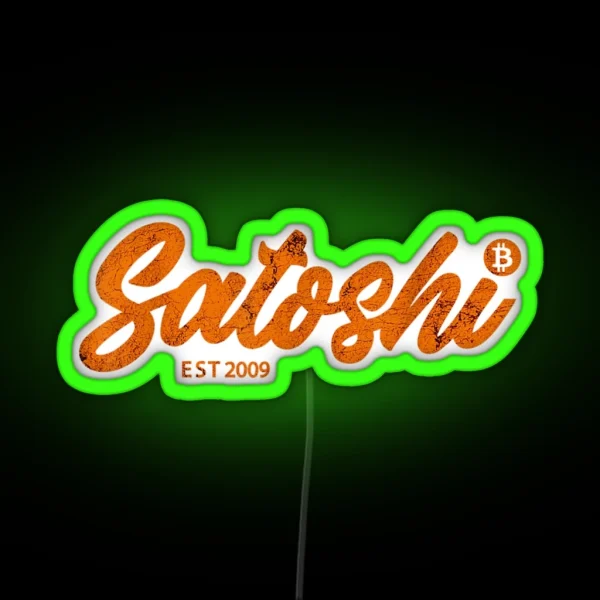 Satoshi RGB Neon Sign