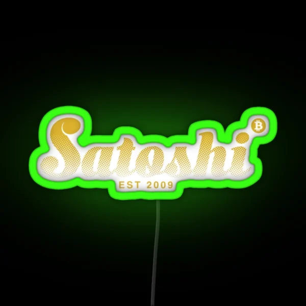 Satoshi RGB Neon Sign
