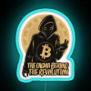 Neon Satoshi Nakamoto Cryptocurrency led Inspired RGB Lighted Wall Sign