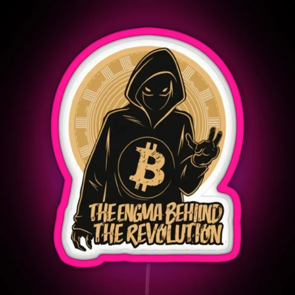 Satoshi Vintage Satoshi Nakamoto Crypto Led RGB Neon Sign