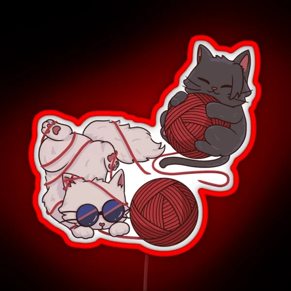 Satosugu Cats RGB Neon Sign