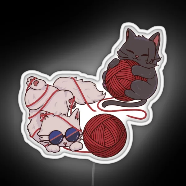 Satosugu Cats RGB Neon Sign