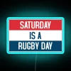 Saturday is rugby day, kick off with vibrant LED glow.