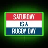 Saturday is a Rugby Day Colorful Neon Sign Decoration Home Bar