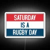 Retro Sports Bar Decor, Saturday is a Rugby Day Sign