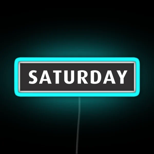 Saturday Led RGB Neon Sign