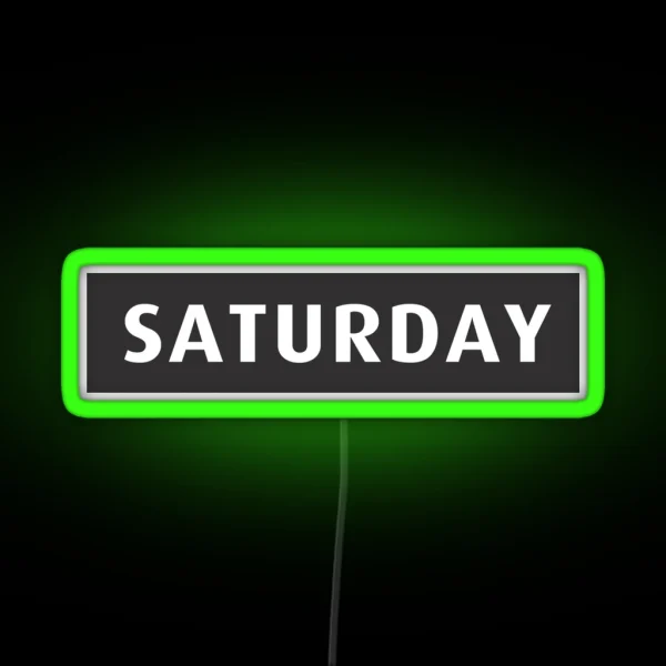 Saturday Led RGB Neon Sign