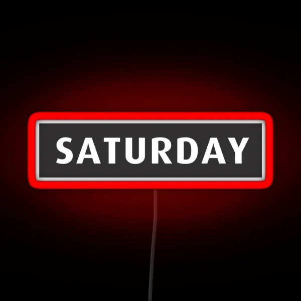 Saturday Led RGB Neon Sign