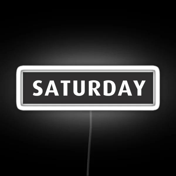 Saturday Led RGB Neon Sign