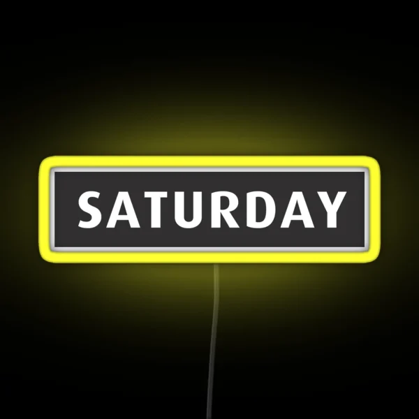 Saturday Led RGB Neon Sign