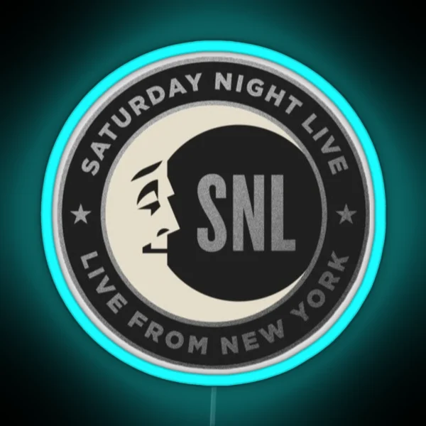 Saturday Night Live Moon Logo RGB Neon Sign