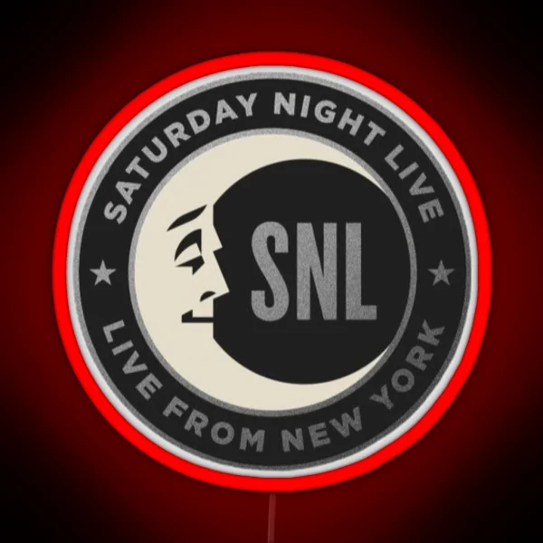 Saturday Night Live Moon Logo RGB Neon Sign