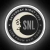Saturday Night Live nostalgia moon logo radiant glow wall decoration.