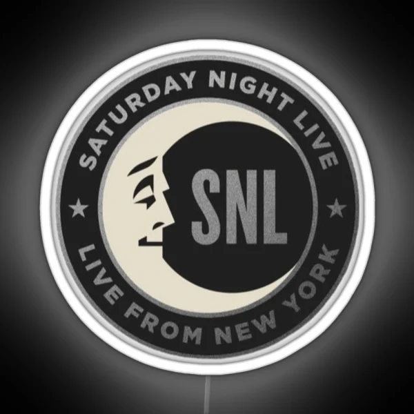 Saturday Night Live Moon Logo RGB Neon Sign