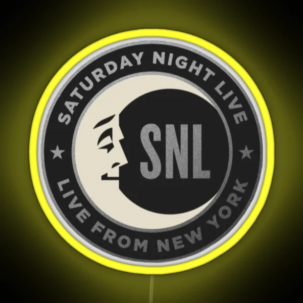 Saturday Night Live Moon Logo RGB Neon Sign