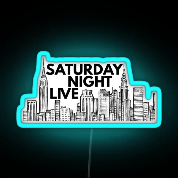 Saturday Night Live NYC Skyline RGB Neon Sign