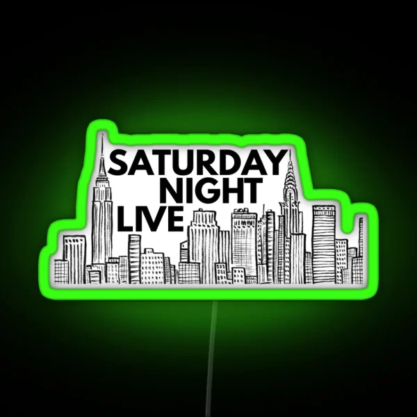 Saturday Night Live NYC Skyline RGB Neon Sign
