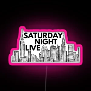 Saturday Night Live NYC Skyline RGB Neon Sign