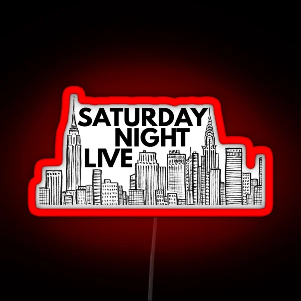 Saturday Night Live NYC Skyline RGB Neon Sign