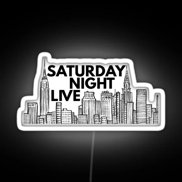 Saturday Night Live NYC Skyline RGB Neon Sign