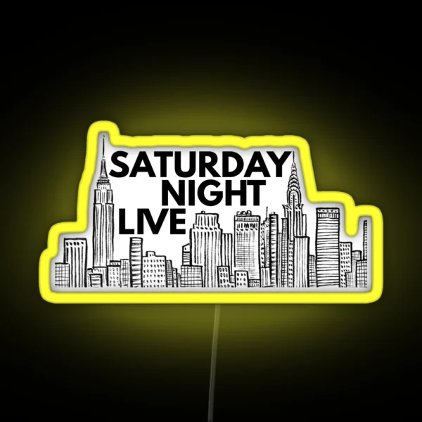 Saturday Night Live NYC Skyline RGB Neon Sign