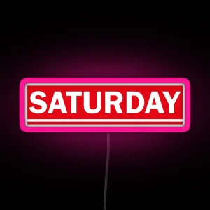 Saturday RGB Neon Sign