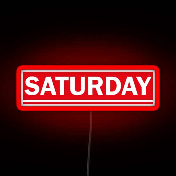 Saturday RGB Neon Sign